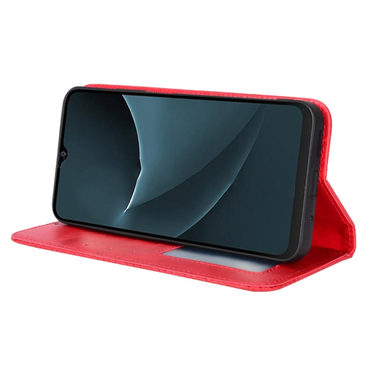 For Blackview A95 Magnetic Buckle Retro Texture Leather Phone Case