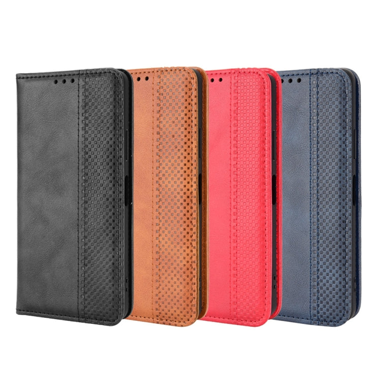 For Sony Xperia Ace III Magnetic Buckle Retro Texture Leather Phone Case
