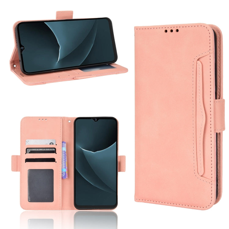 For Blackview A95 Skin Feel Calf Texture Card Slots Leather Phone Case