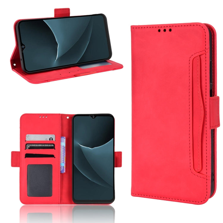 For Blackview A95 Skin Feel Calf Texture Card Slots Leather Phone Case