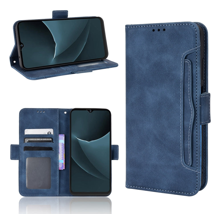 For Blackview A95 Skin Feel Calf Texture Card Slots Leather Phone Case