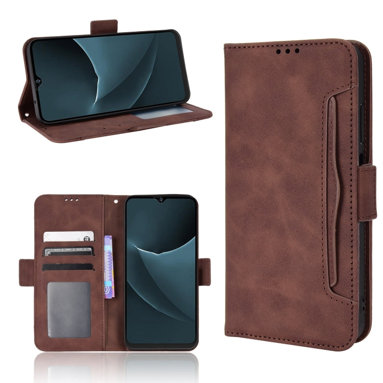 For Blackview A95 Skin Feel Calf Texture Card Slots Leather Phone Case