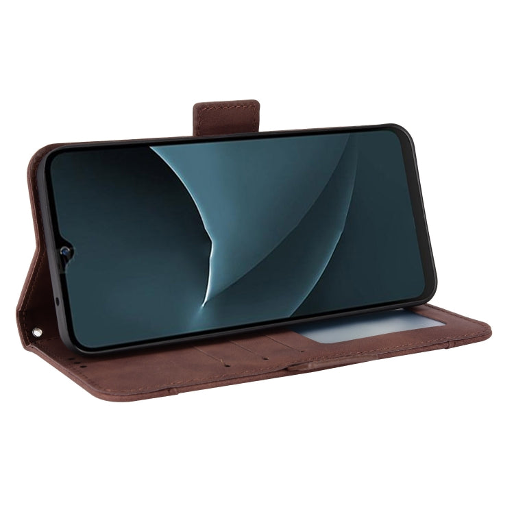 For Blackview A95 Skin Feel Calf Texture Card Slots Leather Phone Case