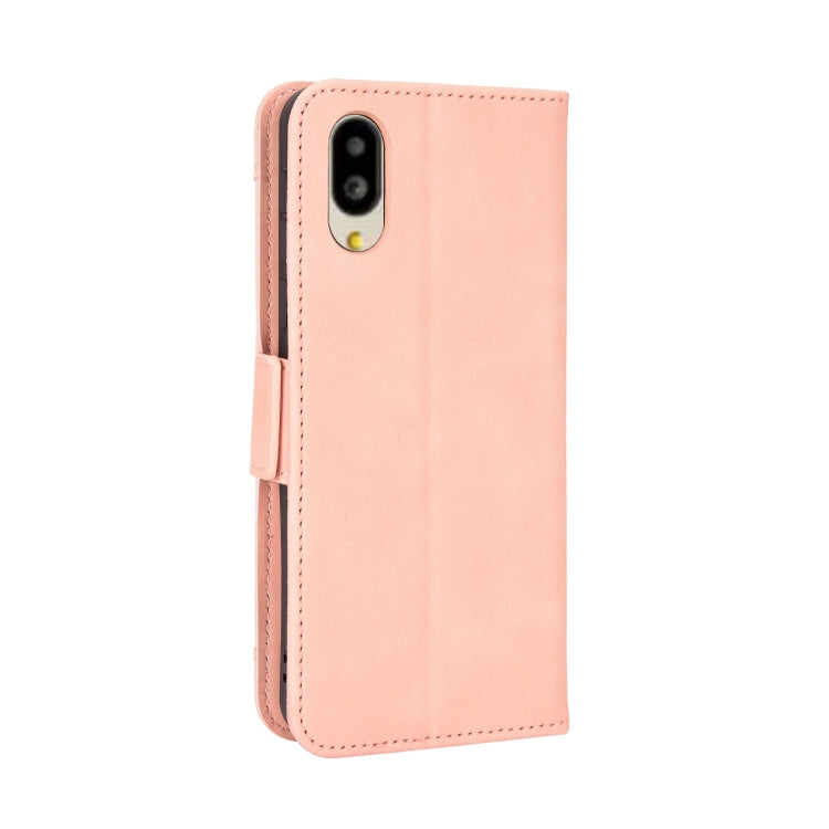 For Sharp Simple Sumaho 6 Skin Feel Calf Texture Card Slots Leather Phone Case