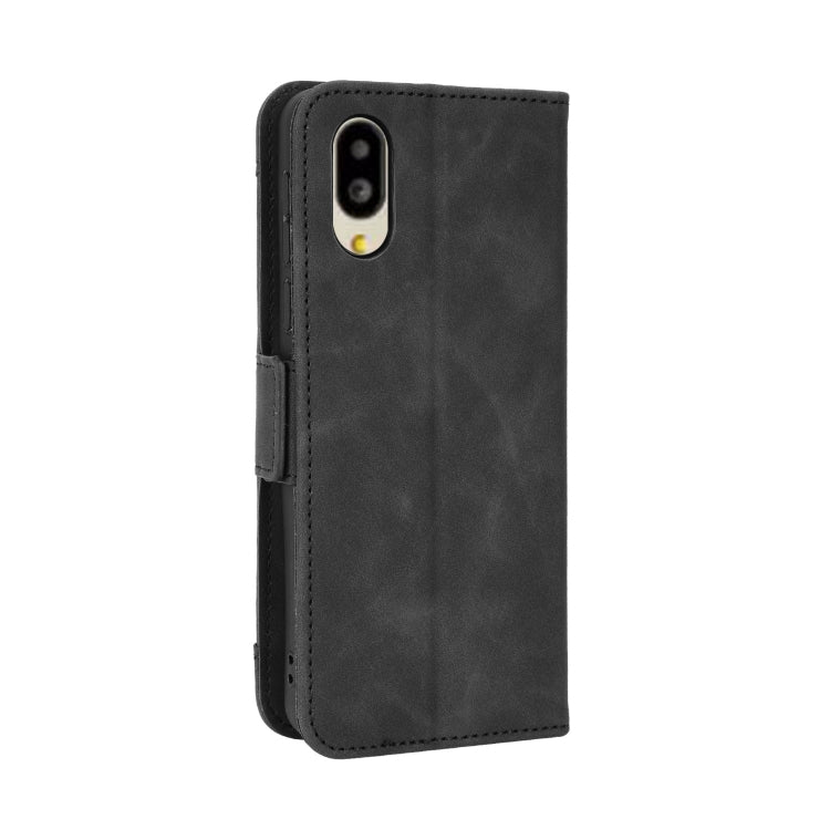 For Sharp Simple Sumaho 6 Skin Feel Calf Texture Card Slots Leather Phone Case
