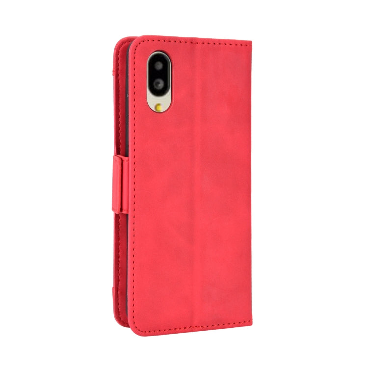 For Sharp Simple Sumaho 6 Skin Feel Calf Texture Card Slots Leather Phone Case