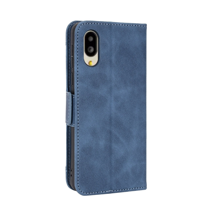 For Sharp Simple Sumaho 6 Skin Feel Calf Texture Card Slots Leather Phone Case