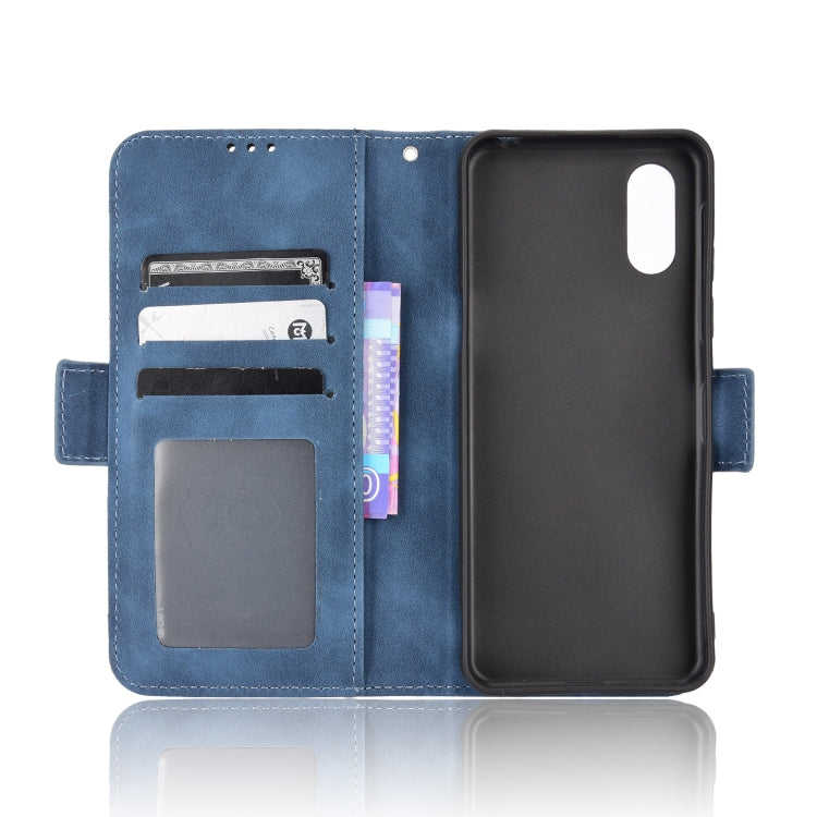For Sharp Simple Sumaho 6 Skin Feel Calf Texture Card Slots Leather Phone Case
