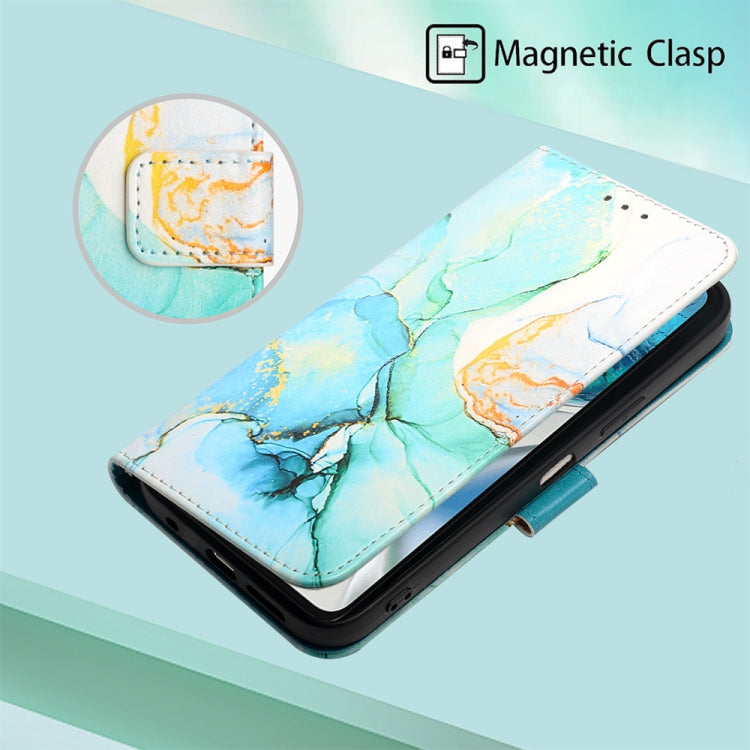 For Motorola Moto G52 PT003 Marble Pattern Flip Leather Phone Case