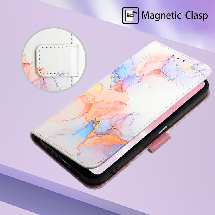 For OPPO A57 5G 2022 PT003 Marble Pattern Flip Leather Phone Case