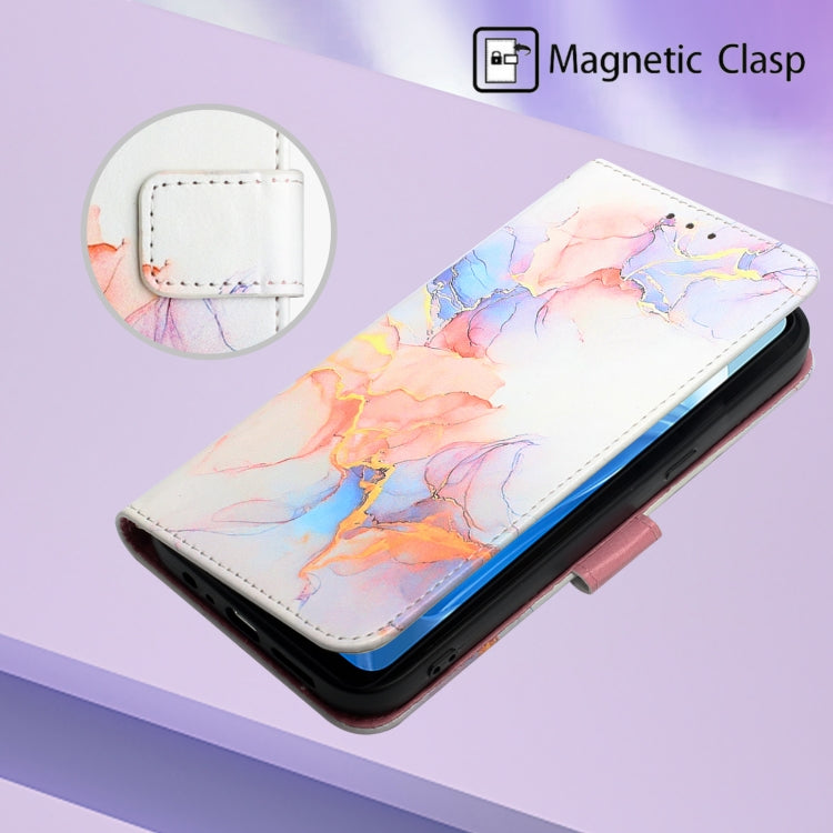 For OPPO Reno7 4G/F21 Pro PT003 Marble Pattern Flip Leather Phone Case