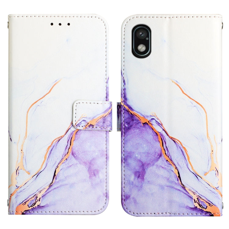 For Sony Xperia ACE III PT003 Marble Pattern Flip Leather Phone Case