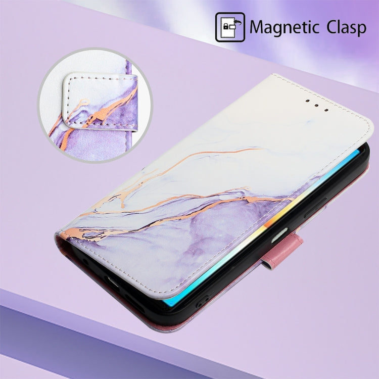 For Sony Xperia ACE III PT003 Marble Pattern Flip Leather Phone Case