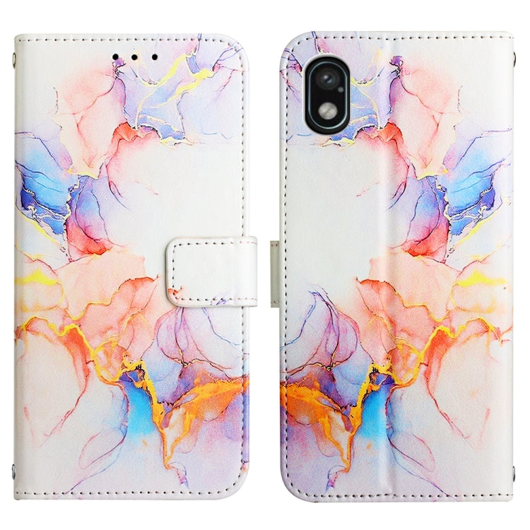 For Sony Xperia ACE III PT003 Marble Pattern Flip Leather Phone Case