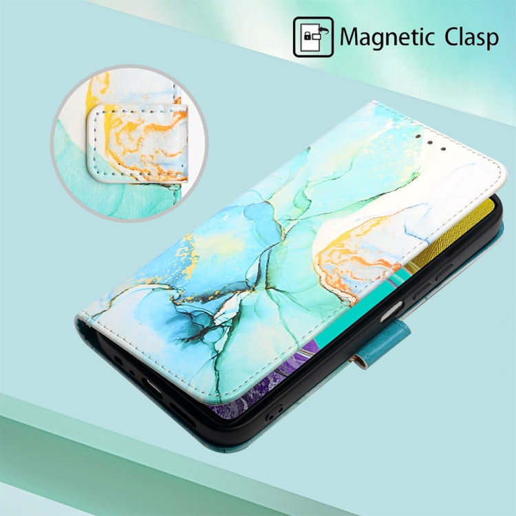 For Samsung Galaxy M33 5G PT003 Marble Pattern Flip Leather Phone Case