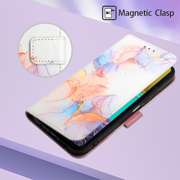 For Samsung Galaxy M53 5G PT003 Marble Pattern Flip Leather Phone Case