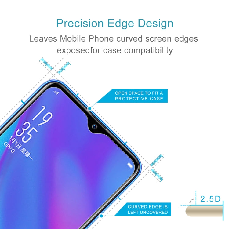 50 PCS 0.26mm 9H 2.5D Tempered Glass Film For OPPO RX17 Neo