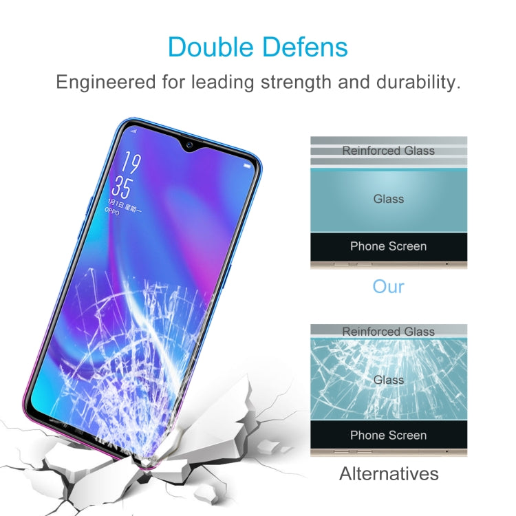 50 PCS 0.26mm 9H 2.5D Tempered Glass Film For OPPO RX17 Neo