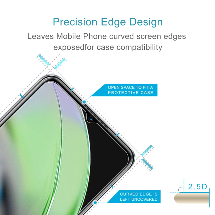 50 PCS 0.26mm 9H 2.5D Tempered Glass Film For OPPO Realme V23