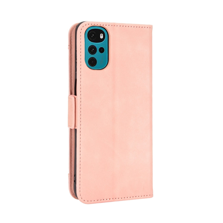 For Motorola Moto G22 Skin Feel Calf Texture Card Slots Leather Phone Case