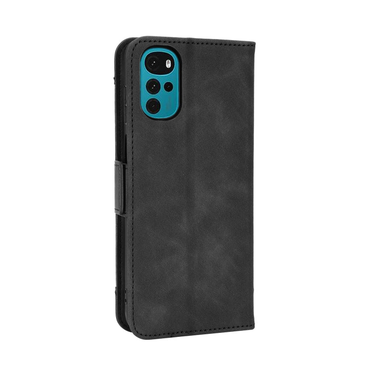 For Motorola Moto G22 Skin Feel Calf Texture Card Slots Leather Phone Case