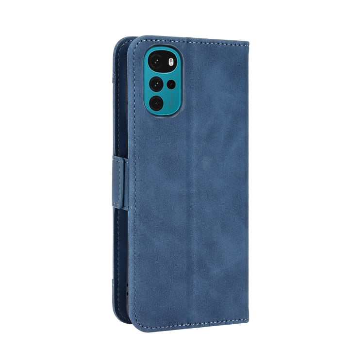 For Motorola Moto G22 Skin Feel Calf Texture Card Slots Leather Phone Case