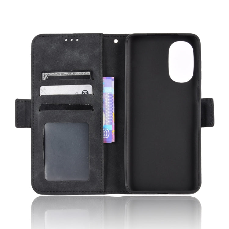 For Motorola Moto G52 4G Skin Feel Calf Texture Card Slots Leather Phone Case