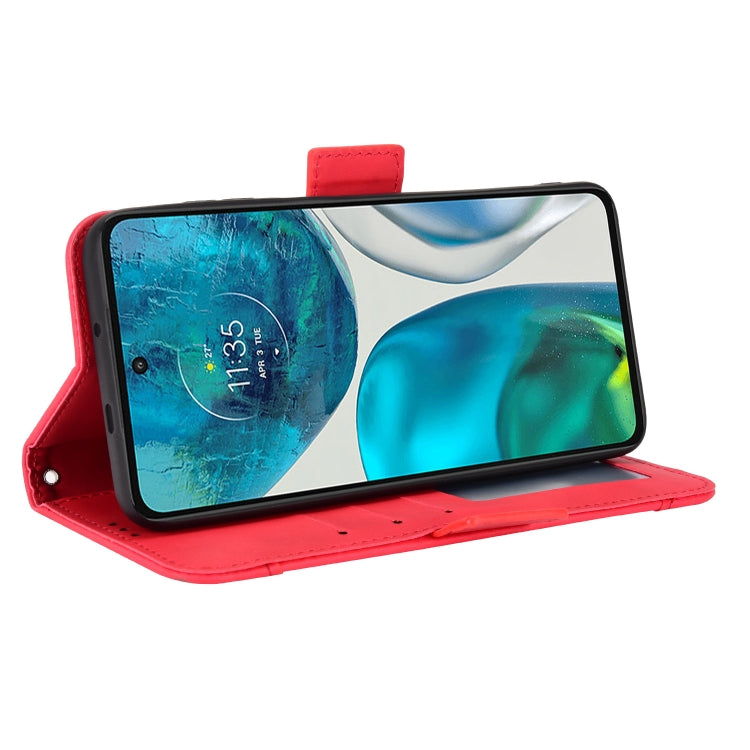 For Motorola Moto G52 4G Skin Feel Calf Texture Card Slots Leather Phone Case