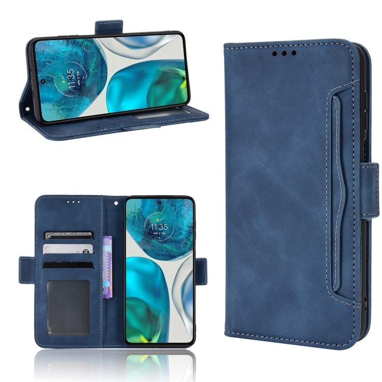 For Motorola Moto G52 4G Skin Feel Calf Texture Card Slots Leather Phone Case