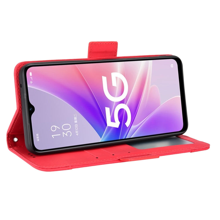 For OPPO A57 5G Skin Feel Calf Texture Card Slots Leather Phone Case