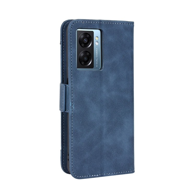 For OPPO A57 5G Skin Feel Calf Texture Card Slots Leather Phone Case