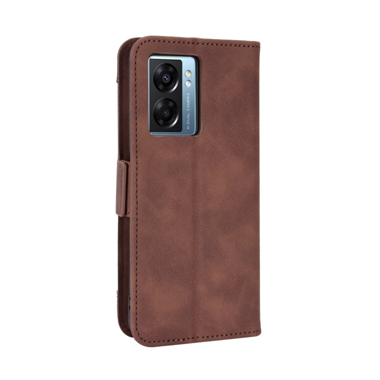 For OPPO A57 5G Skin Feel Calf Texture Card Slots Leather Phone Case