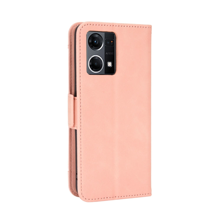 For OPPO Reno7 4G / F21 Pro Skin Feel Calf Texture Card Slots Leather Phone Case