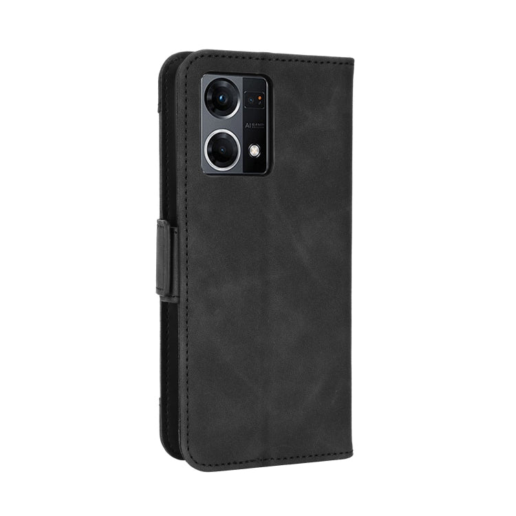 For OPPO Reno7 4G / F21 Pro Skin Feel Calf Texture Card Slots Leather Phone Case