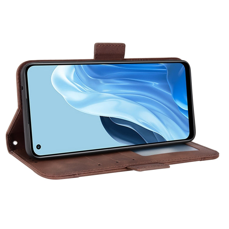 For OPPO Reno7 4G / F21 Pro Skin Feel Calf Texture Card Slots Leather Phone Case