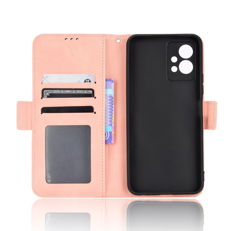 For vivo Y55 5G / T1 5G / Y75 5G Skin Feel Calf Texture Card Slots Leather Phone Case