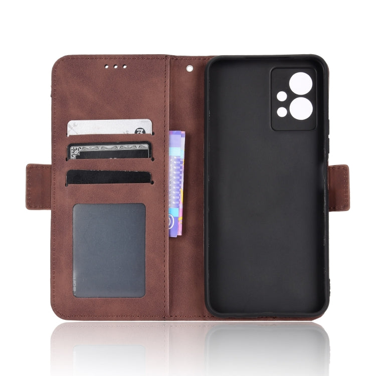 For vivo Y55 5G / T1 5G / Y75 5G Skin Feel Calf Texture Card Slots Leather Phone Case