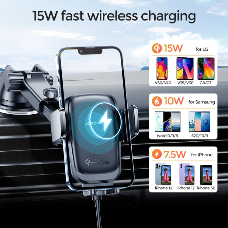 JOYROOM JR-ZS243 Car Dashboard Wireless Charger Mount Holder(Black)