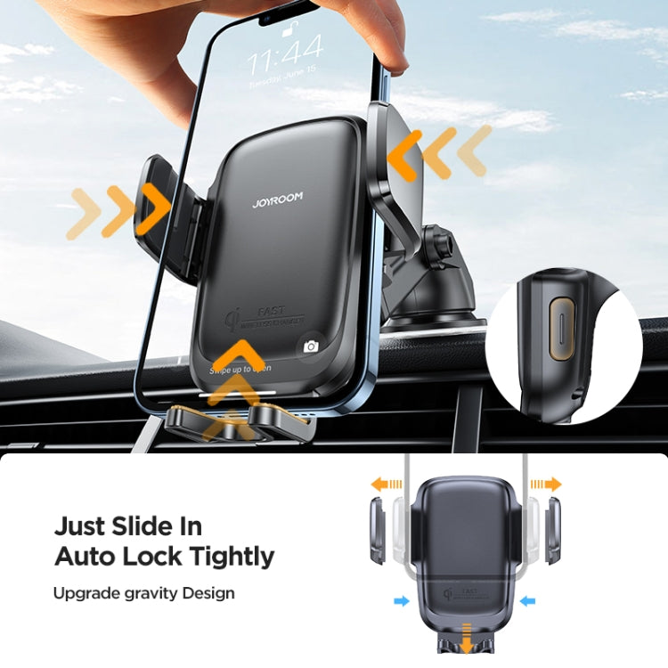 JOYROOM JR-ZS243 Car Dashboard Wireless Charger Mount Holder(Black)