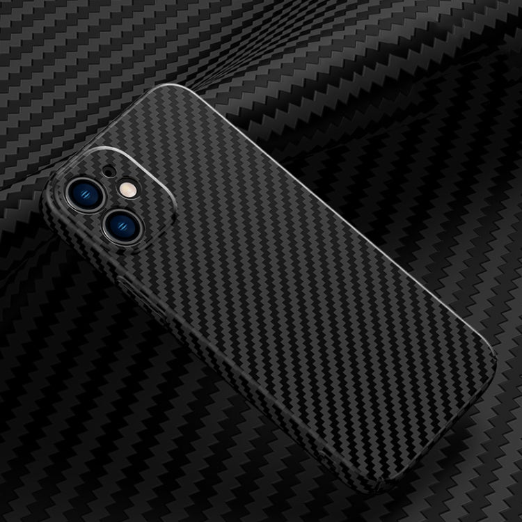 For iPhone 12 Carbon Fiber Texture Phone Case