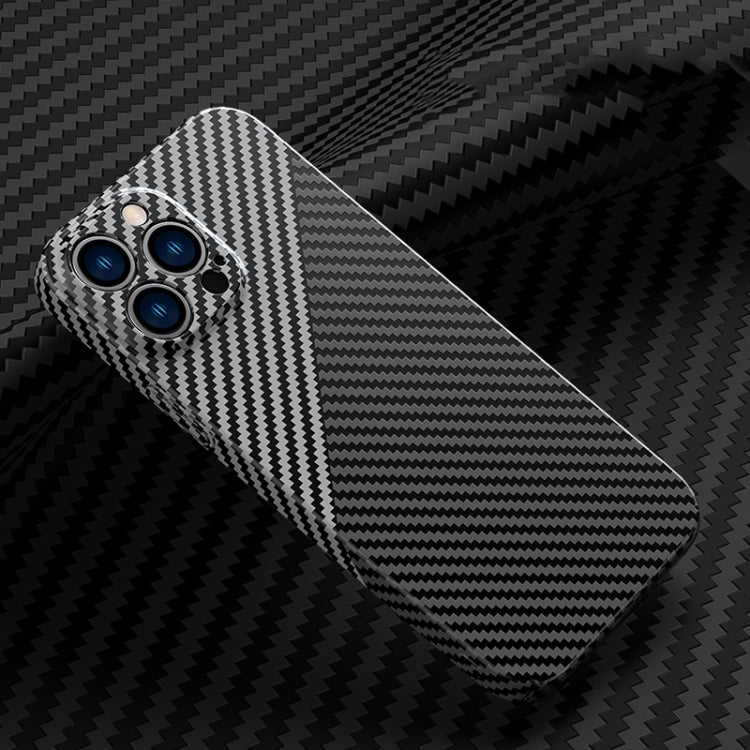 For iPhone 12 Pro Carbon Fiber Texture Phone Case