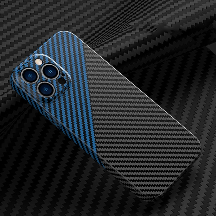 For iPhone 12 Pro Max Carbon Fiber Texture Phone Case
