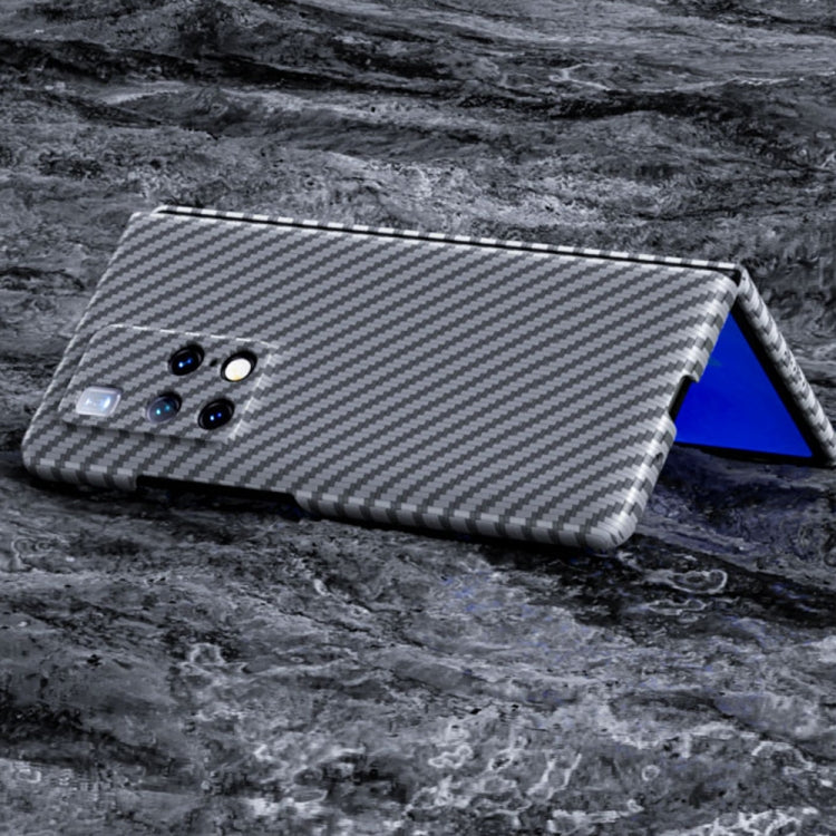 For Huawei Mate X2 Carbon Fiber Texture Phone Case