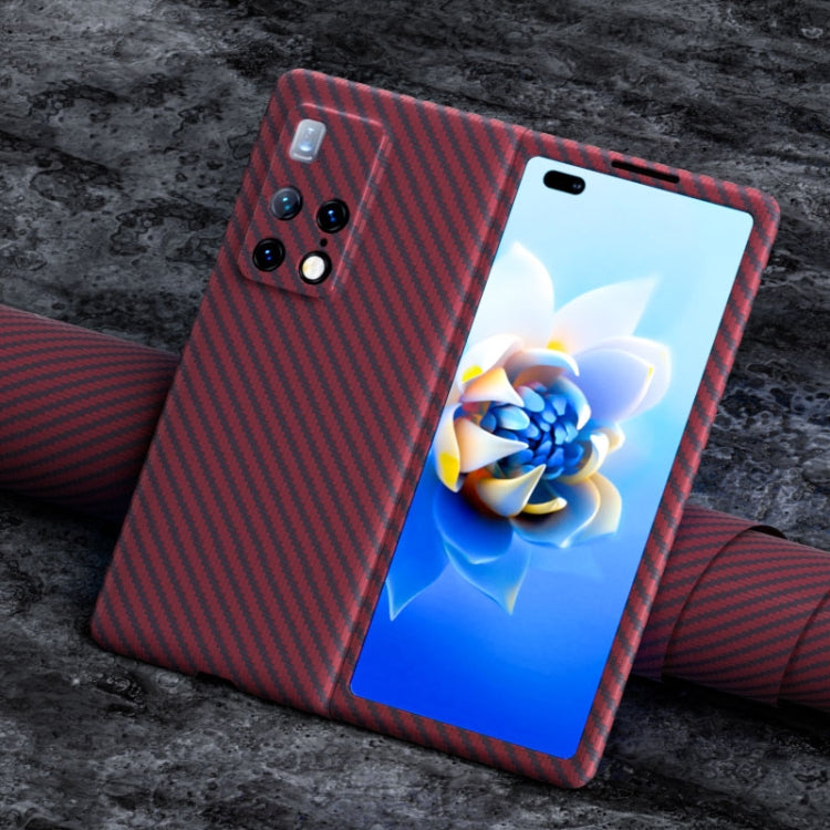 For Huawei Mate X2 Carbon Fiber Texture Phone Case