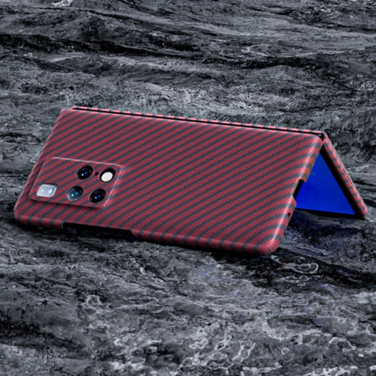 For Huawei Mate X2 Carbon Fiber Texture Phone Case
