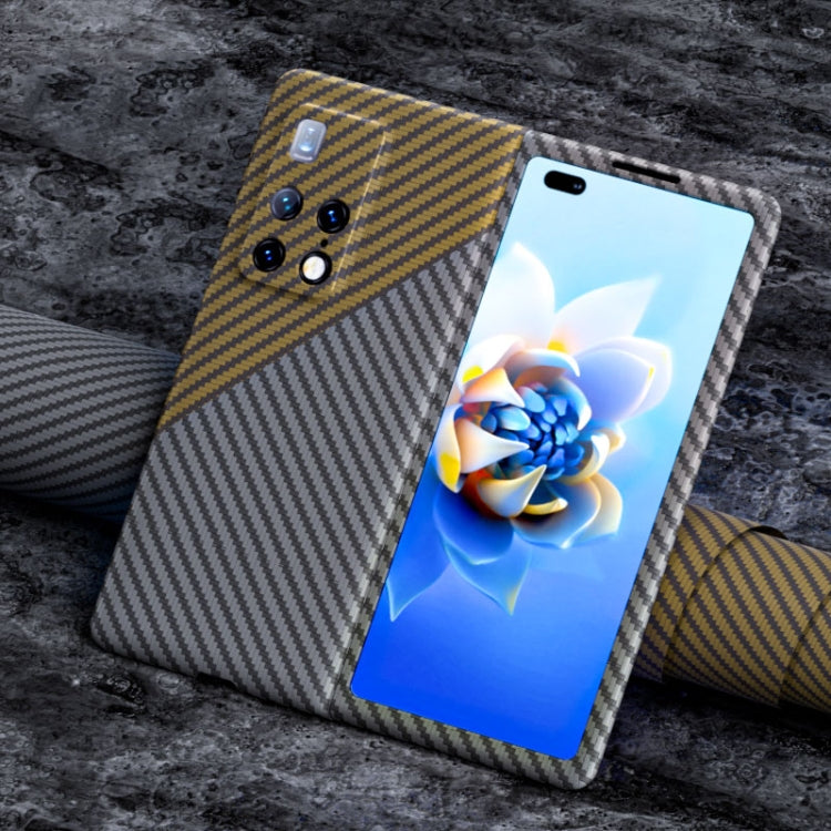 For Huawei Mate X2 Carbon Fiber Texture Phone Case
