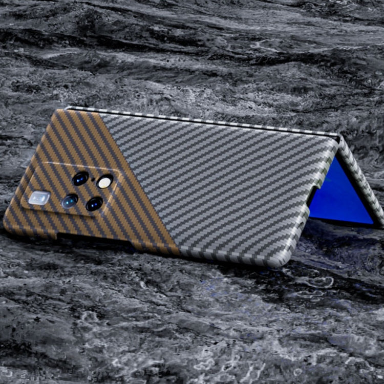 For Huawei Mate X2 Carbon Fiber Texture Phone Case
