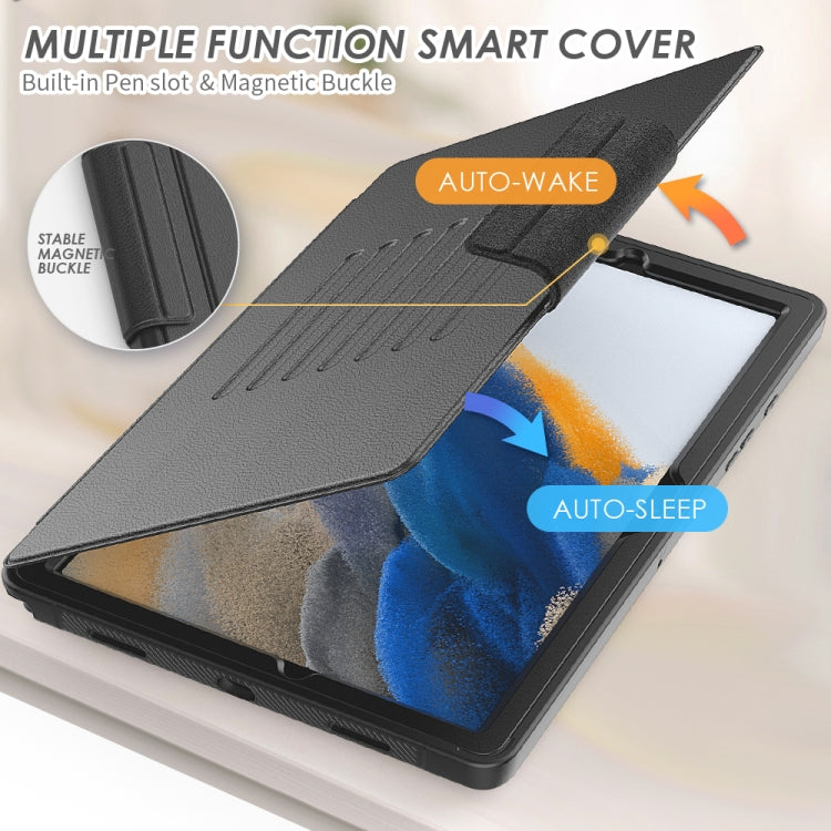 For Samsung Galaxy Tab A8 10.5 2021 Smart B Magnetic Leather Tablet Case