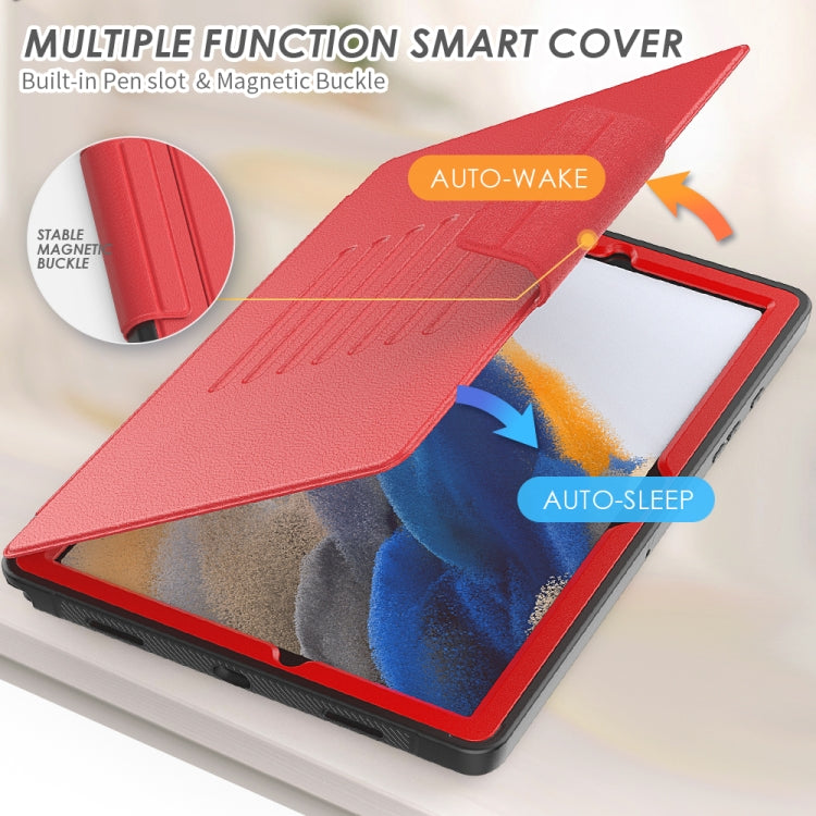 For Samsung Galaxy Tab A8 10.5 2021 Smart B Magnetic Leather Tablet Case