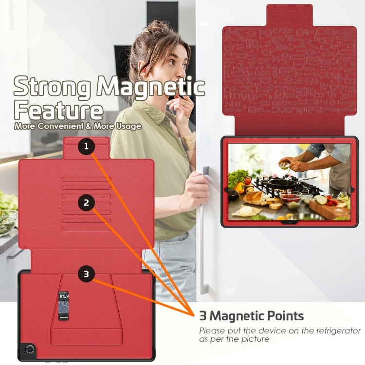 For Samsung Galaxy Tab A8 10.5 2021 Smart B Magnetic Leather Tablet Case